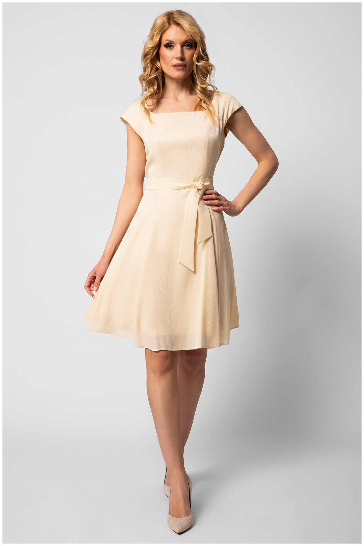 Lena - Elegantna Haljina Bez Rame