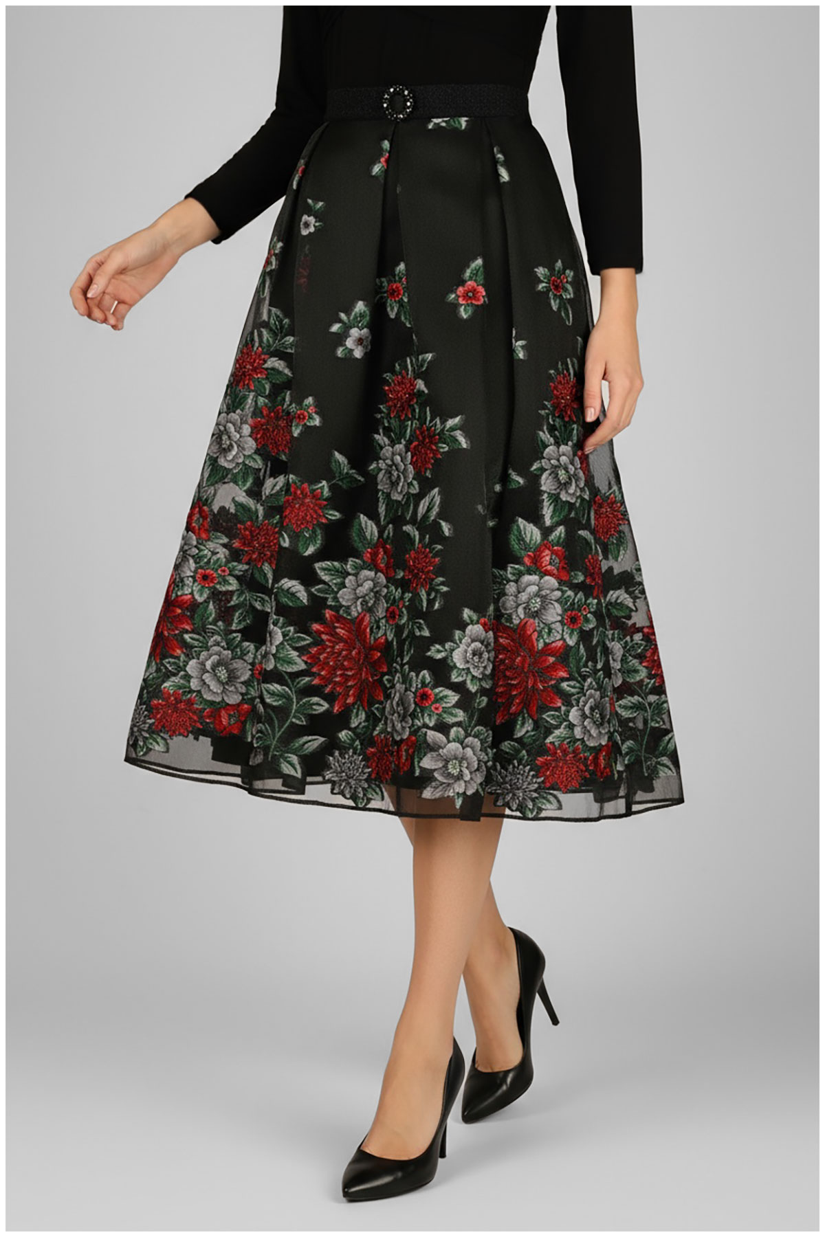 Long floral skirt | Luna Fashion House
