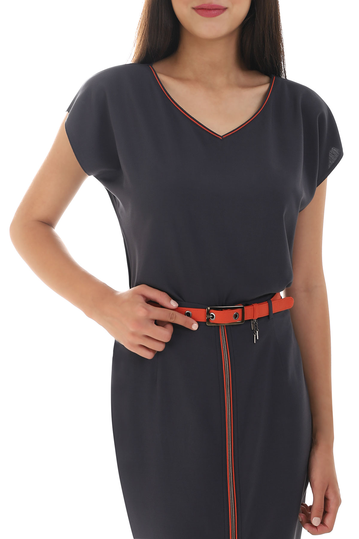 Luna Blouse With Collar Steel Grey Bluse Fra Black Colour main image 0