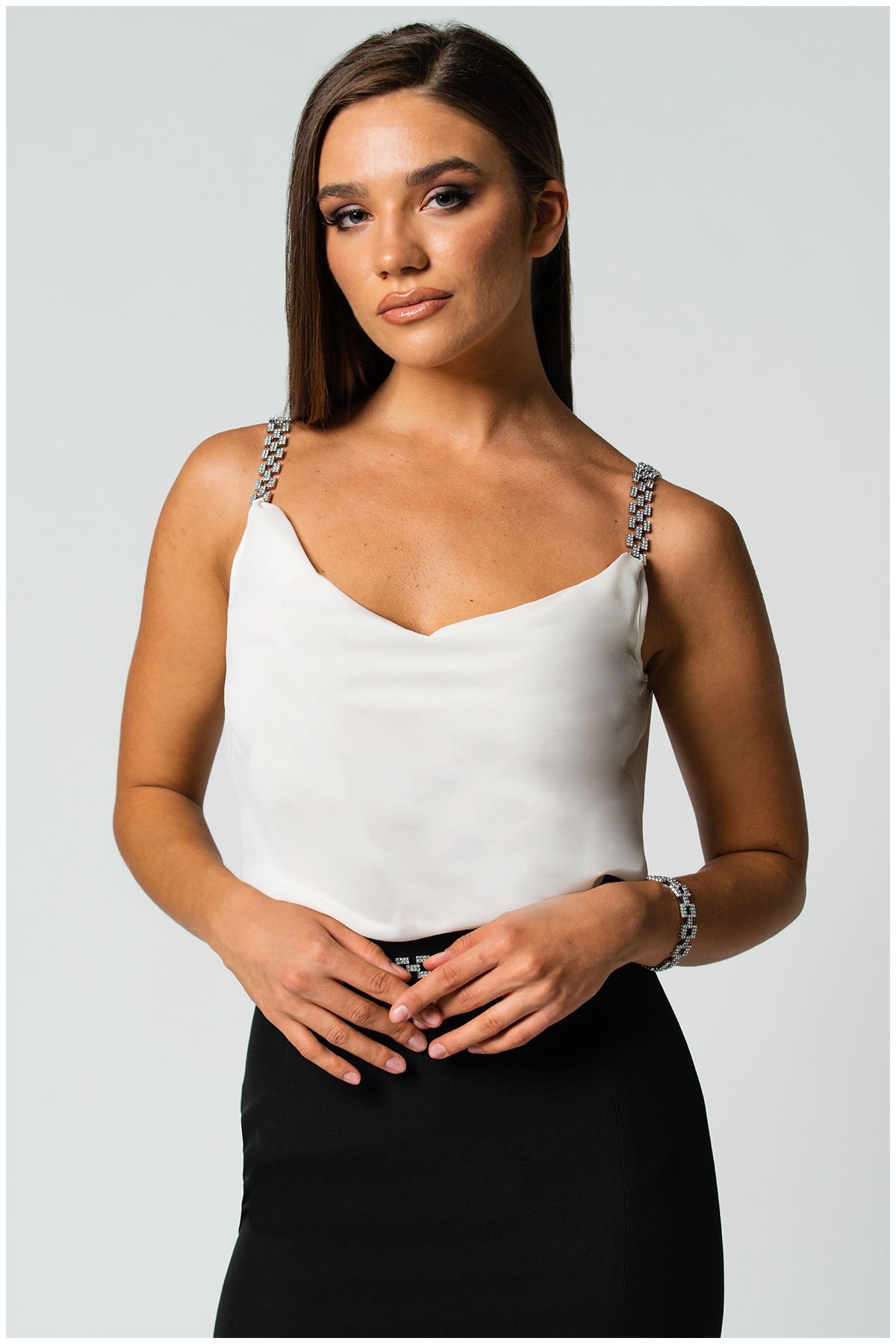 Wasabi Luana Blouse Black/White main image 1