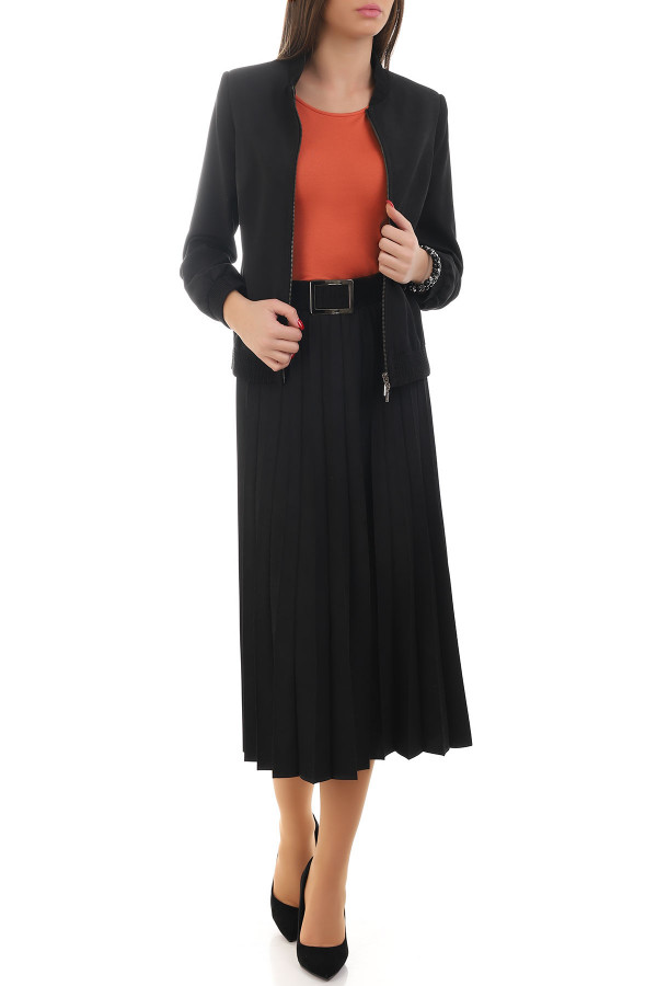 LONG PLUSED SKIRT REGINA 