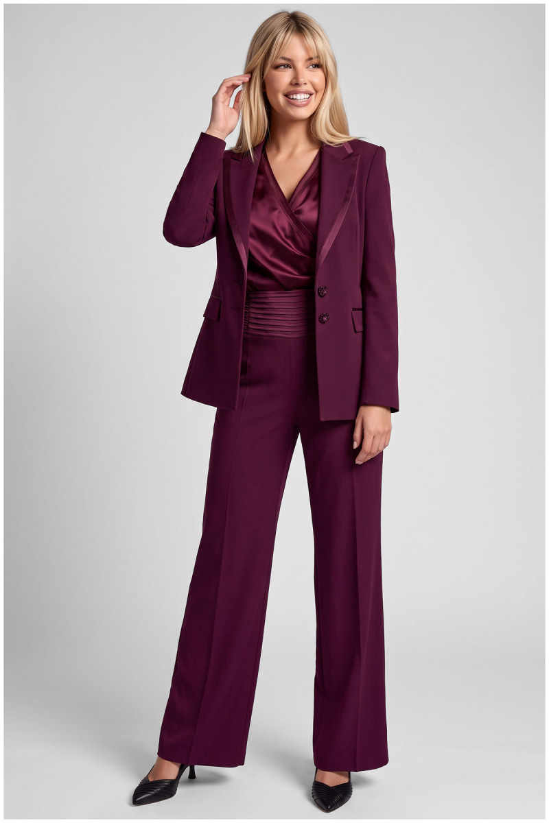 TAILORED DREAPED TROUSERS ELENA 