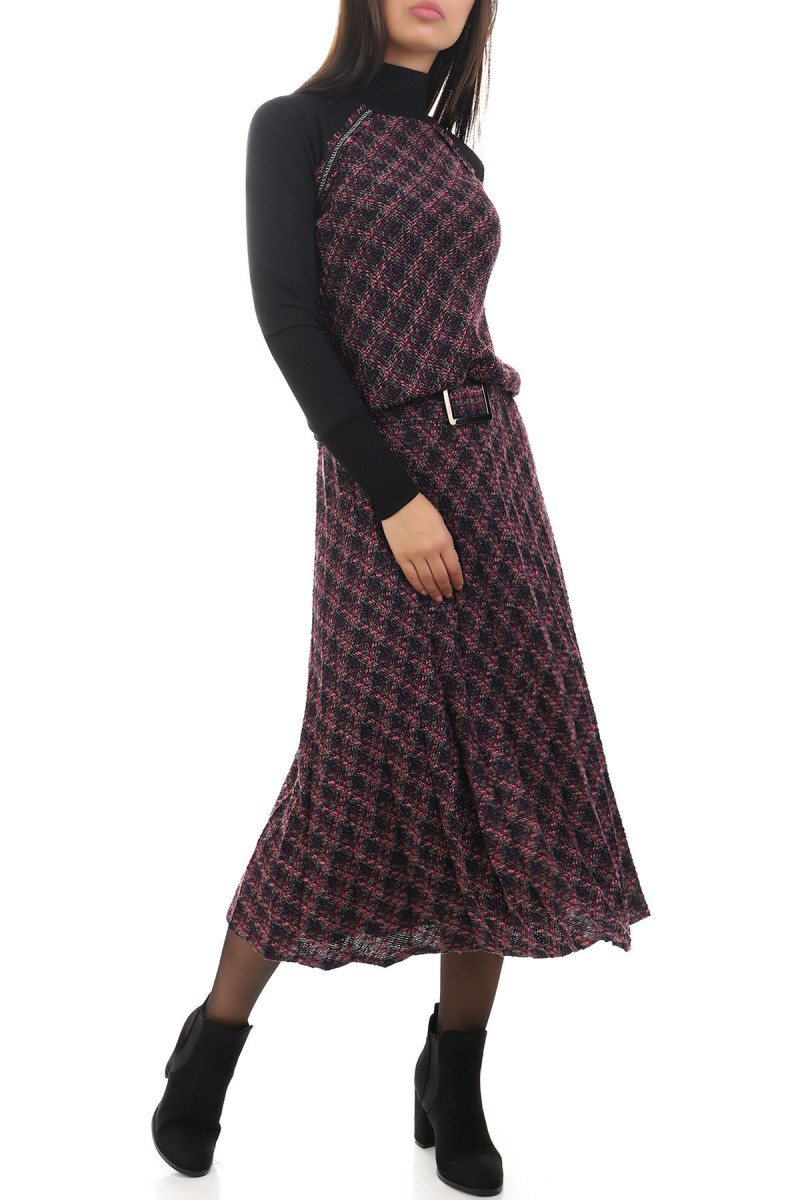 DUGA PLISIRANA SUKNJA GREJS 